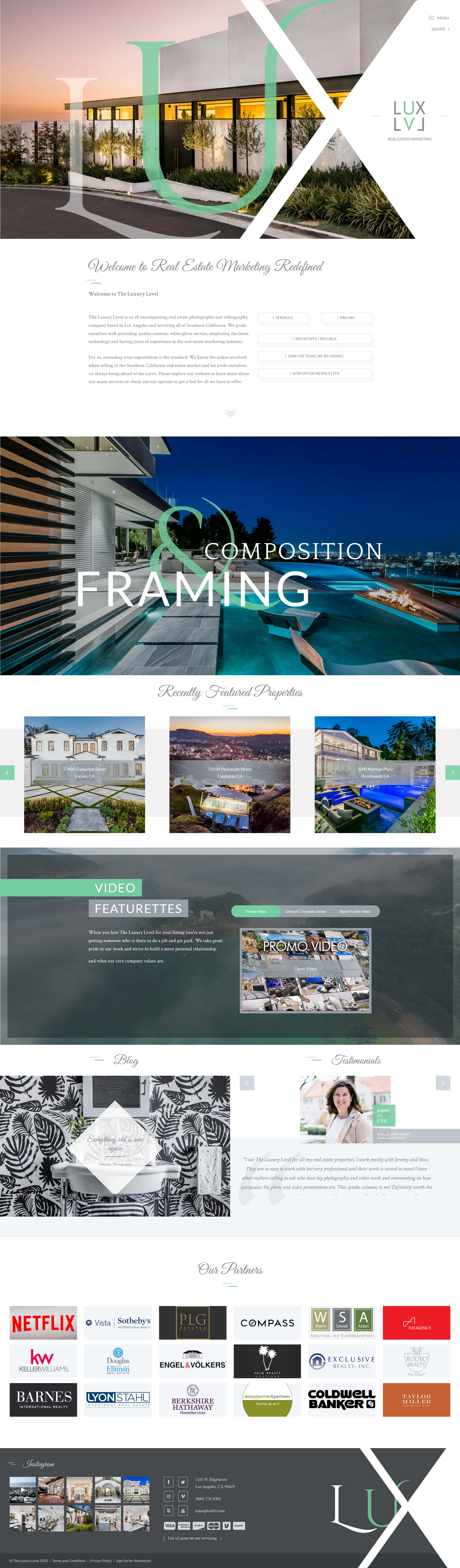 Home page fully